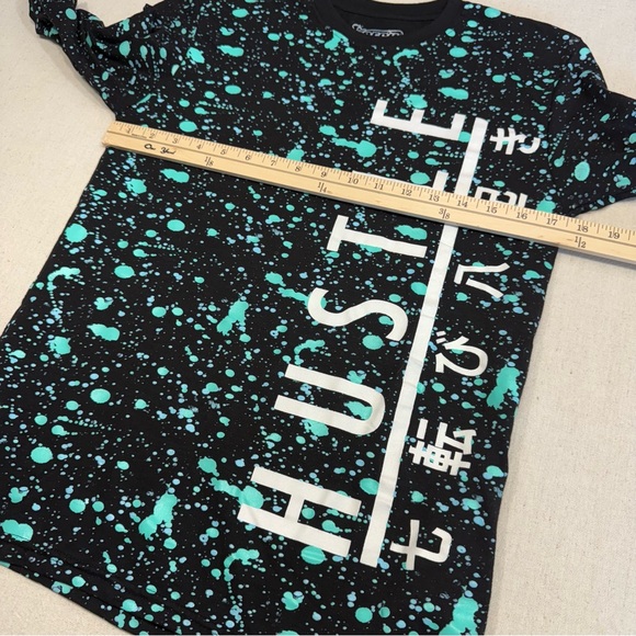 Fresh Laundry Long Sleeve Teal Splatter - Size Small - Picture 7 of 10